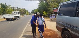 வலிகாம கல்வி வலயத்திற்குட்ட மாணவர்களிற்கான வெள்ளை பிரம்பு பற்றிய பயிற்சி