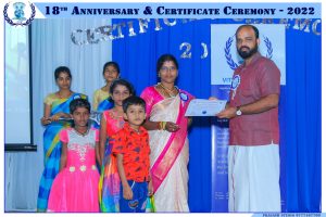 18ம் ஆண்டு நிறைவு விழாவும் சான்றிதழ் வழங்கும் நிகழ்வும்